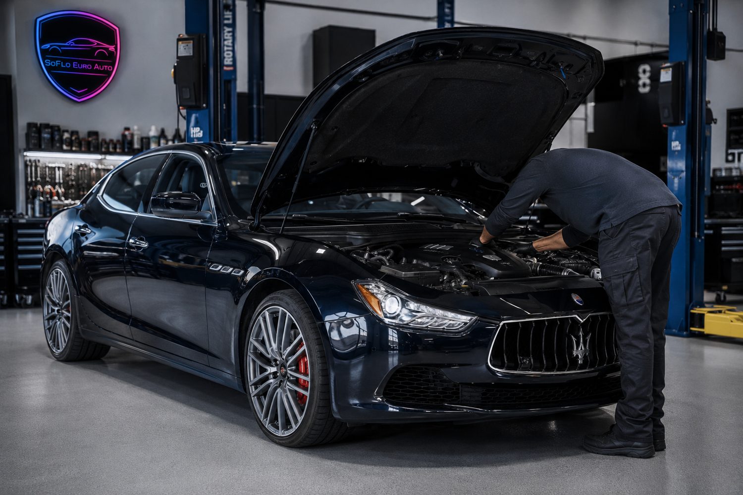 Maserati repair at SoFlo Euro Auto in Coral Springs, FL